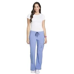 NWT LYNX Trailblazer Mid Rise Straight Cargo Scrub Pants Ceil Women's Size Large